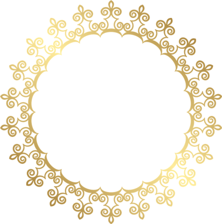 Ажурная круглая рамка