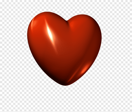 Сердце на прозрачном фоне