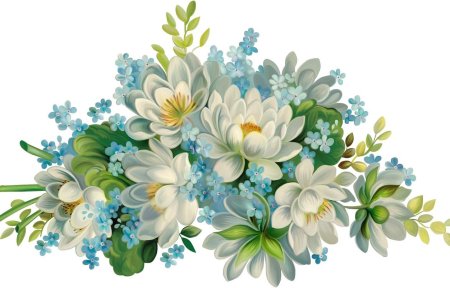 Цветы на прозрачном фоне