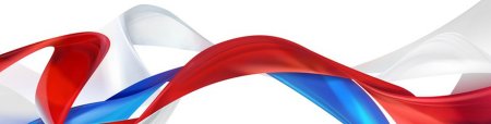 Российский Триколор на прозрачном фоне
