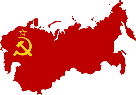 Территория СССР С флагом