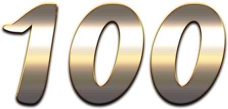 Цифра 10 Золотая
