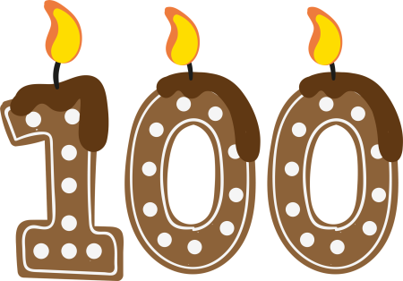 Красивая цифра 100