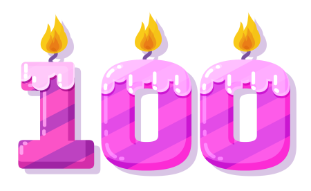 Красивая цифра 100