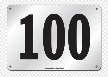 Цифра 100 для печати