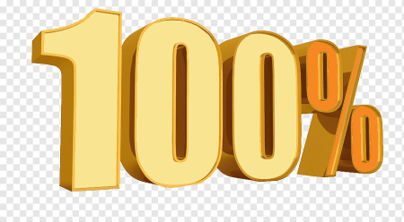 100 На прозрачном фоне