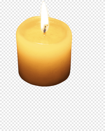 Свеча на прозрачном фоне
