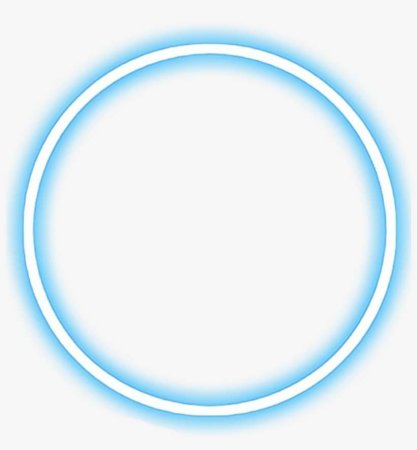 Rounded Neon Blue