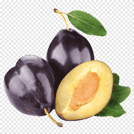 Слива на белом фоне