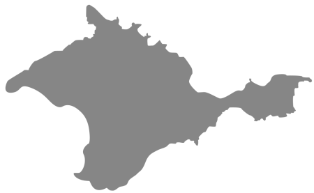 Очертания Крымского полуострова