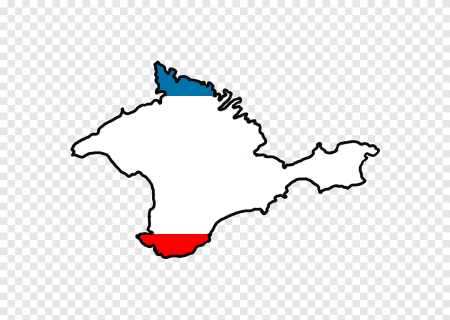 Контур полуострова Крым