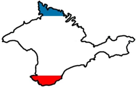 Контур Крымского полуострова