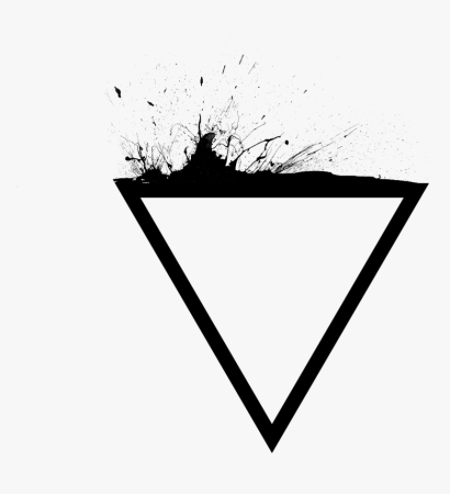 Черный треугольник без фона