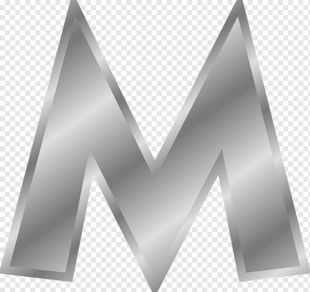 Объемная буква м