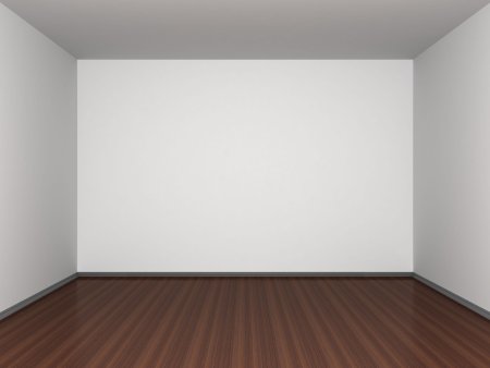 Пустая стена в комнате