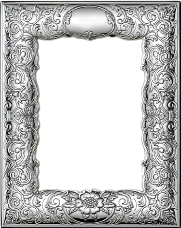 Серебристая рамка