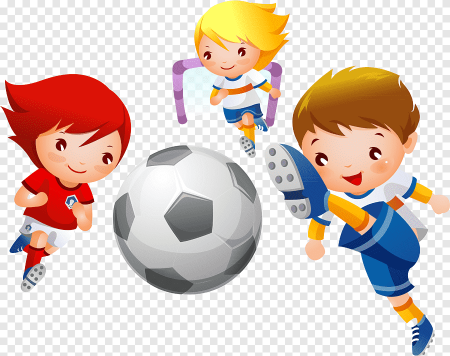 Играющие дети на прозрачном фоне