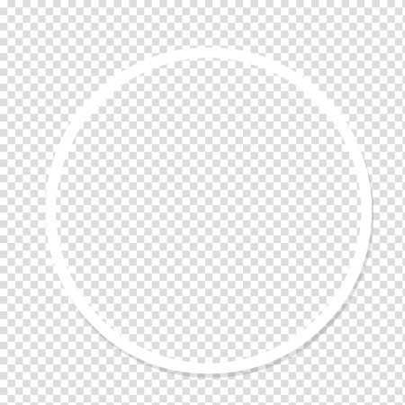 Белая круглая рамка для фотошопа