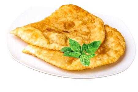 Чебурек на белом фоне