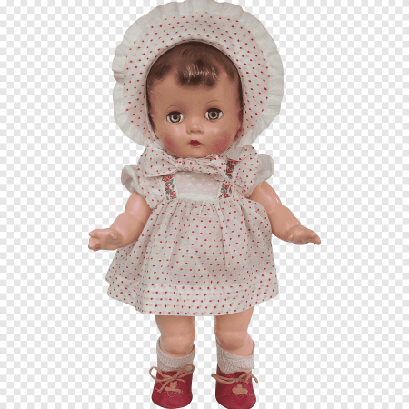 Кукла на белом фоне