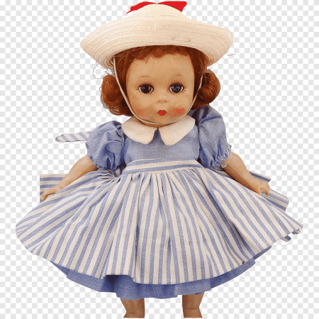 Кукла на белом фоне