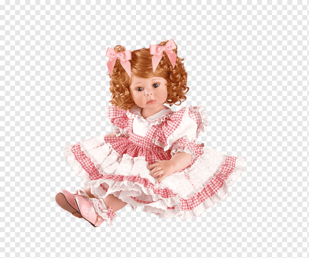 Кукла на белом фоне