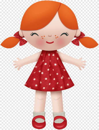 Кукла на белом фоне