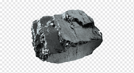 Кусок угля в руке