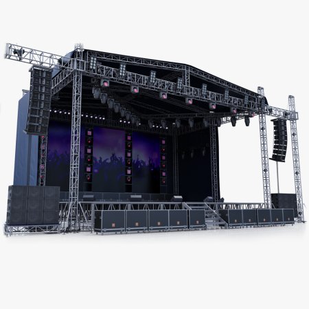 Concert Stage 3d model еудутнфнф