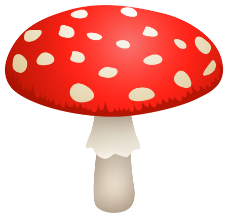 Мухомор красный Amanita вектор