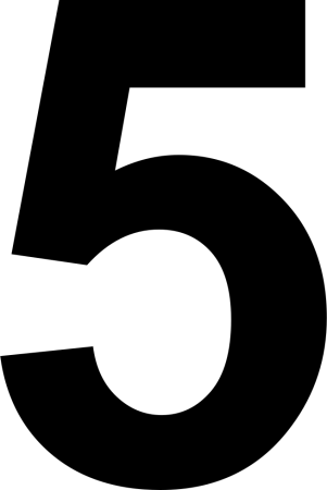 Цифра 5 красивая