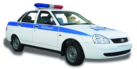 Машина полиции без фона