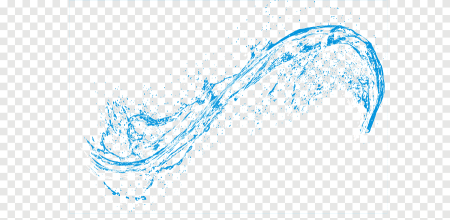 Струя воды на белом фоне