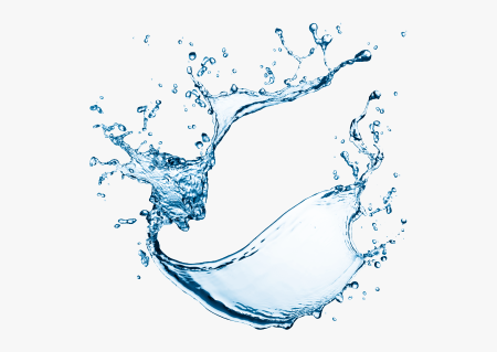 Брызги воды на белом фоне