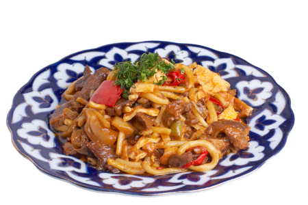 Уйгур лагман ковурма