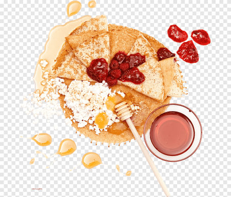 Блины на белом фоне