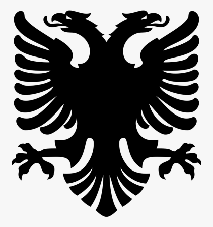 Герб РФ черно белый