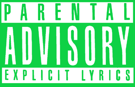 Parental Advisory Explicit content шрифт