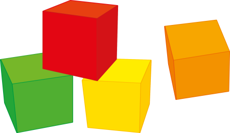 Детские кубики вектор