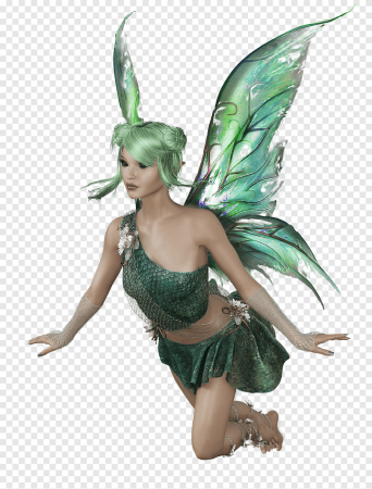 Крылья феи зеленые