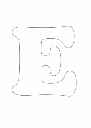 Контуры букв для вырезания