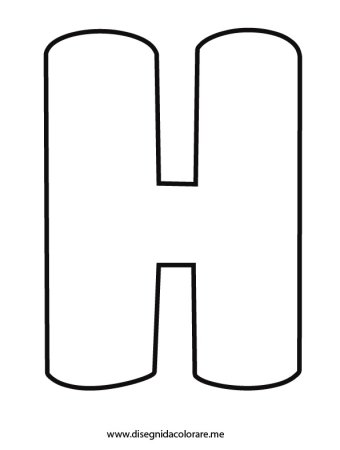 Буква н на весь лист а4