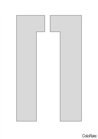 Трафарет букв