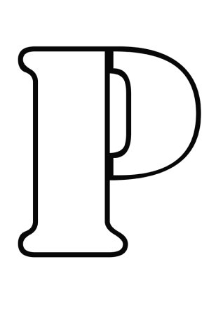 Английская буква p