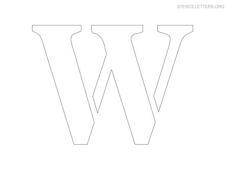 Объемная буква w