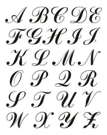 Буквы каллиграфия русские красивые