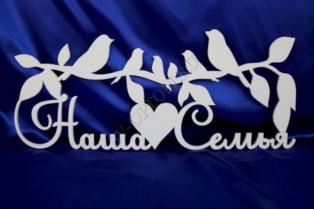 Наша семья надпись