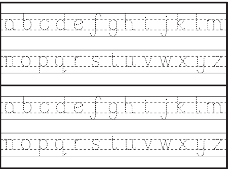 English Alphabet Worksheets пропись