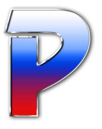 Надпись Россия на прозрачном фоне