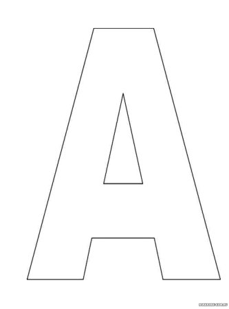 Алфавит трафарет